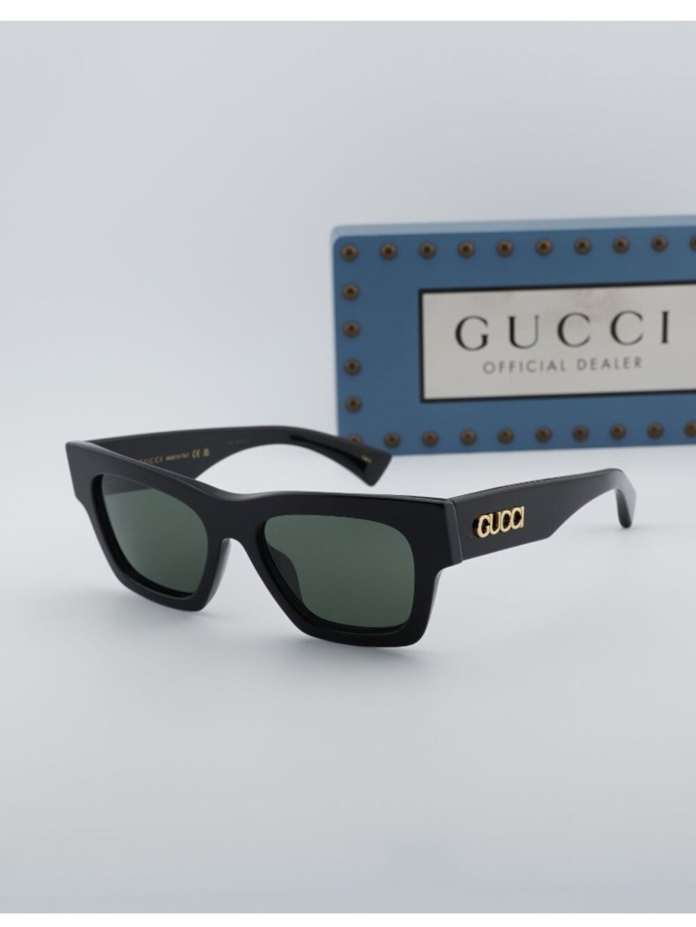 Gucci GG1835S 001 Square Sunglasses - Black / Grey